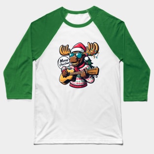 Merry Christmoose Moose Christmas 2024 Baseball T-Shirt